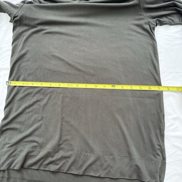 Tristan Cowl Neck Long-sleeve Tee/Tunic Dark Green Size XS - Picture 9 of 16